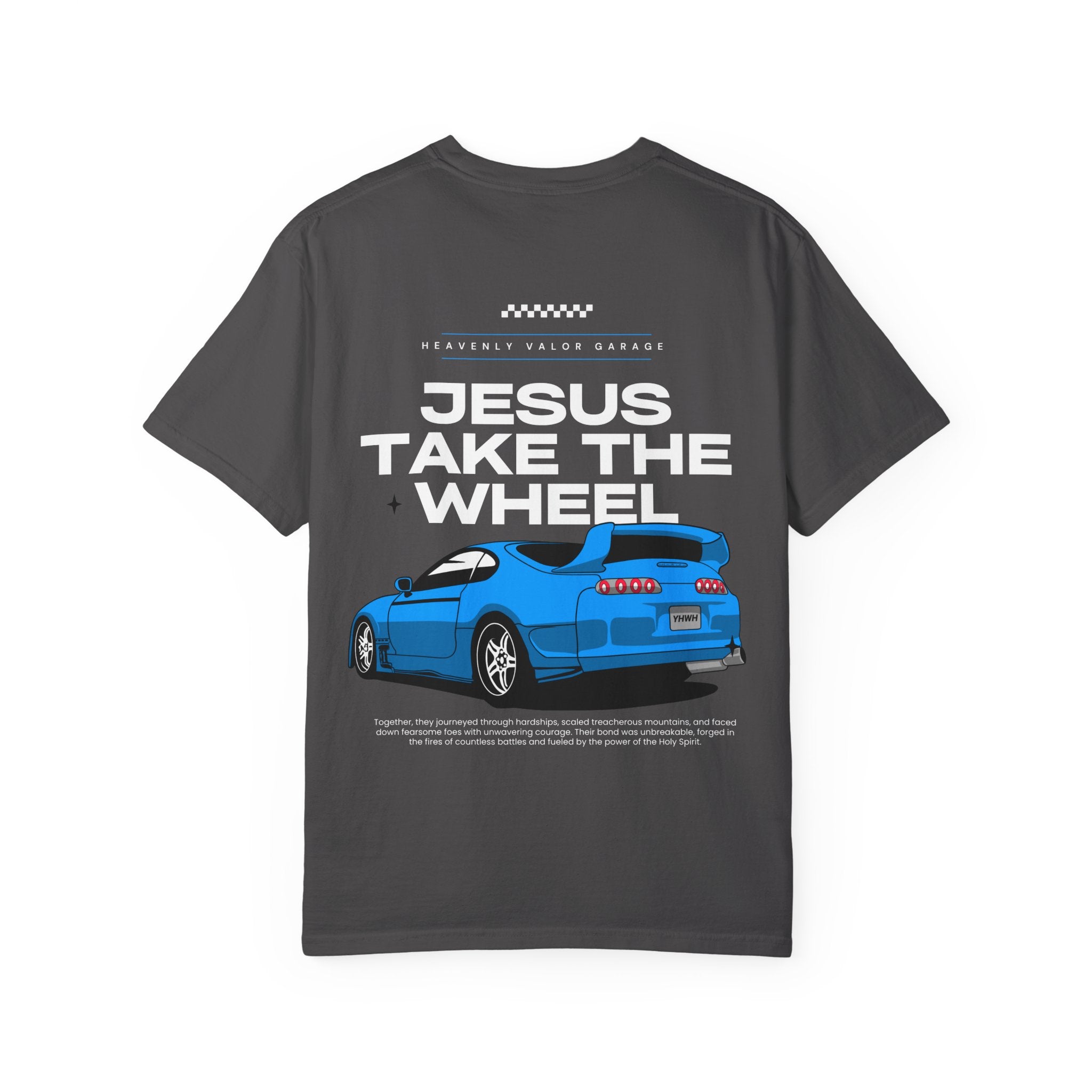 Jesus Take The Wheel T-Shirt - Graphite
