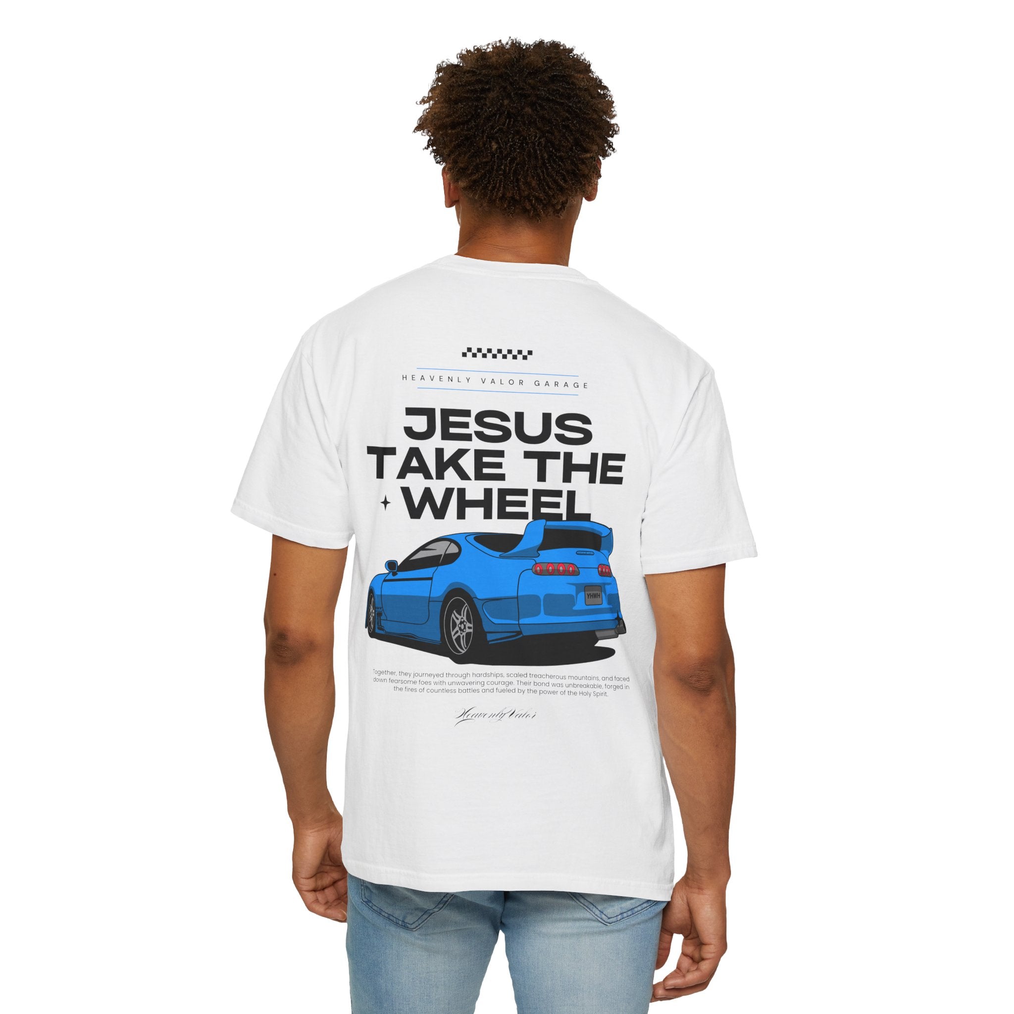 Jesus Take The Wheel T-Shirt - White