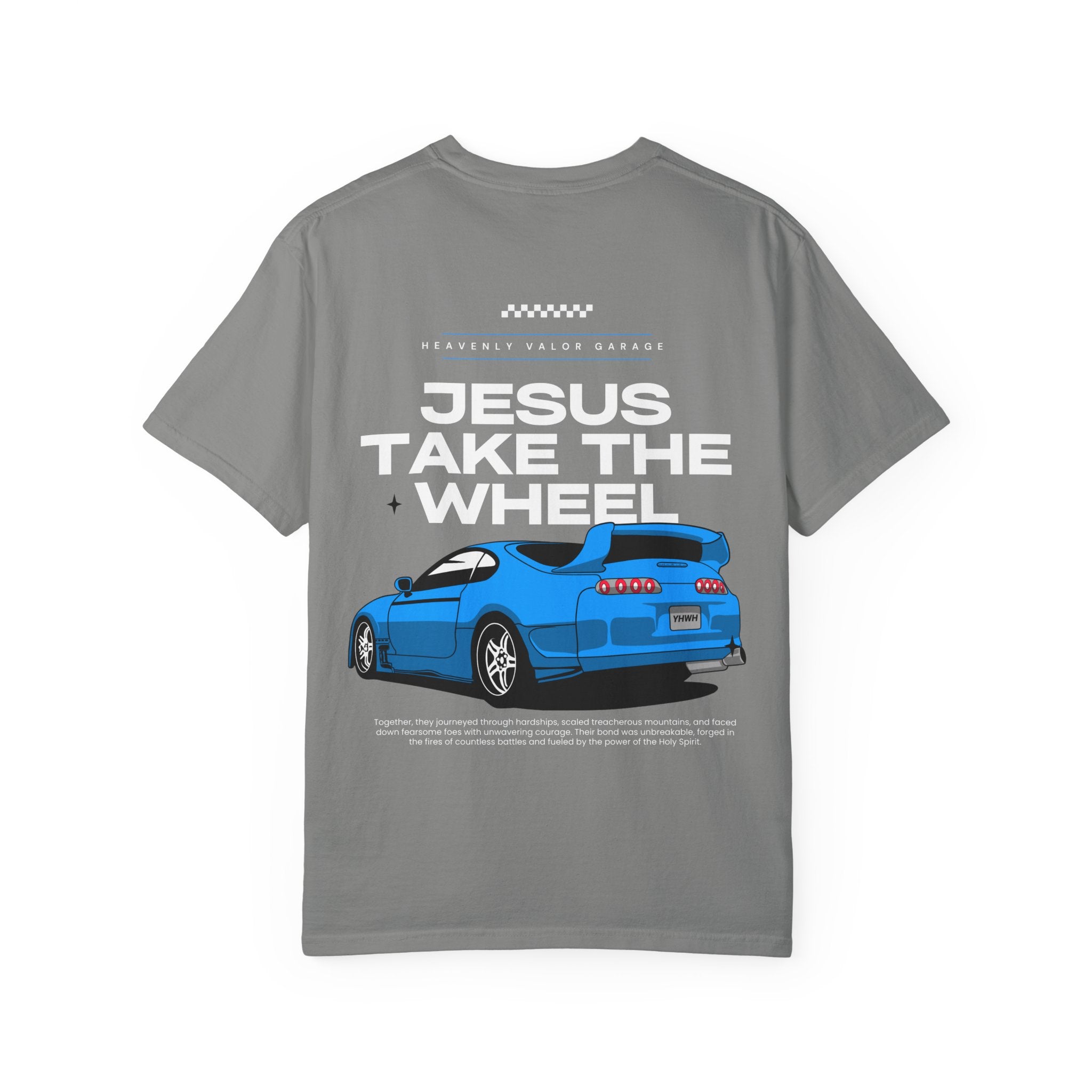 Jesus Take The Wheel T-Shirt - Grey