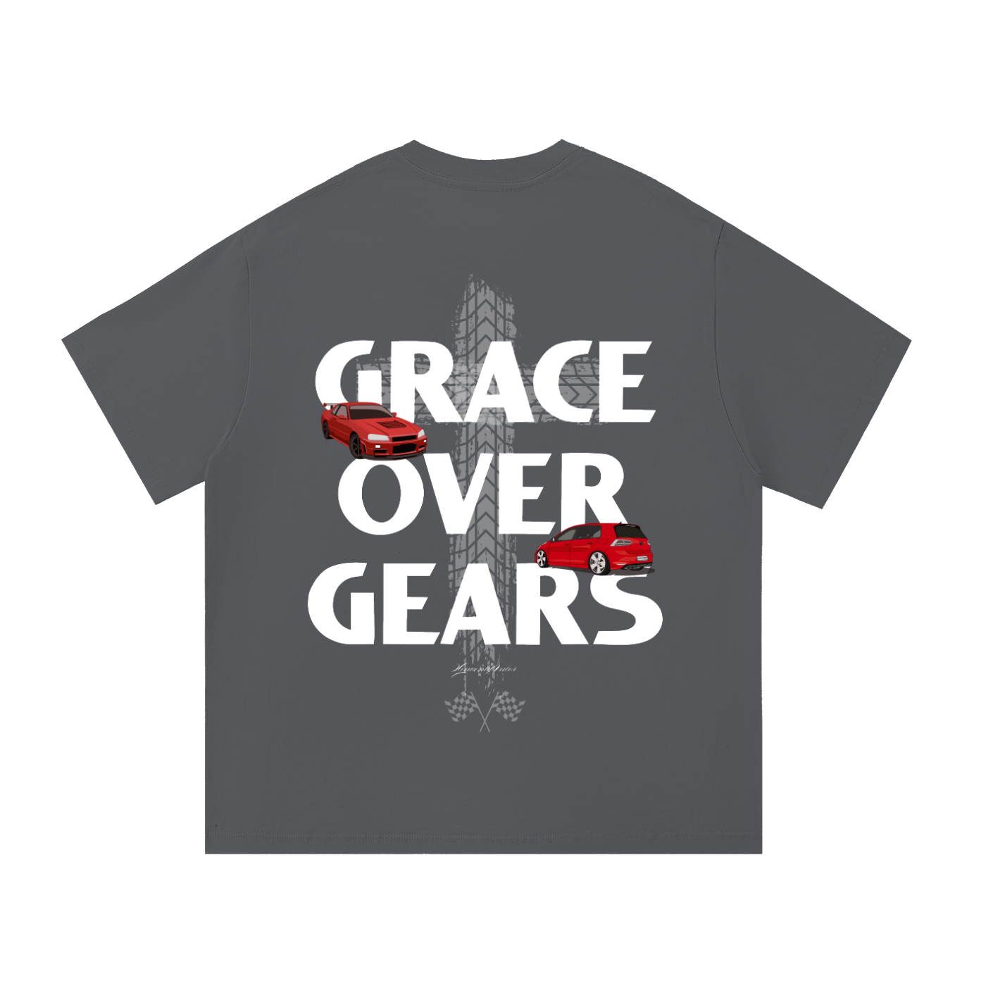 Grace Over Gears Grey Tee